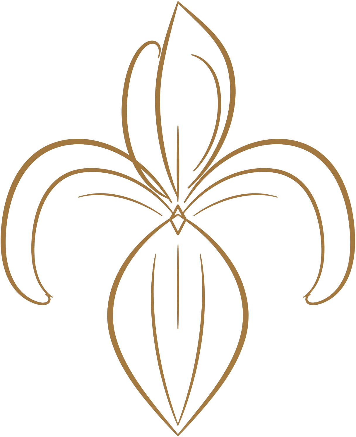 Iris flower emblem